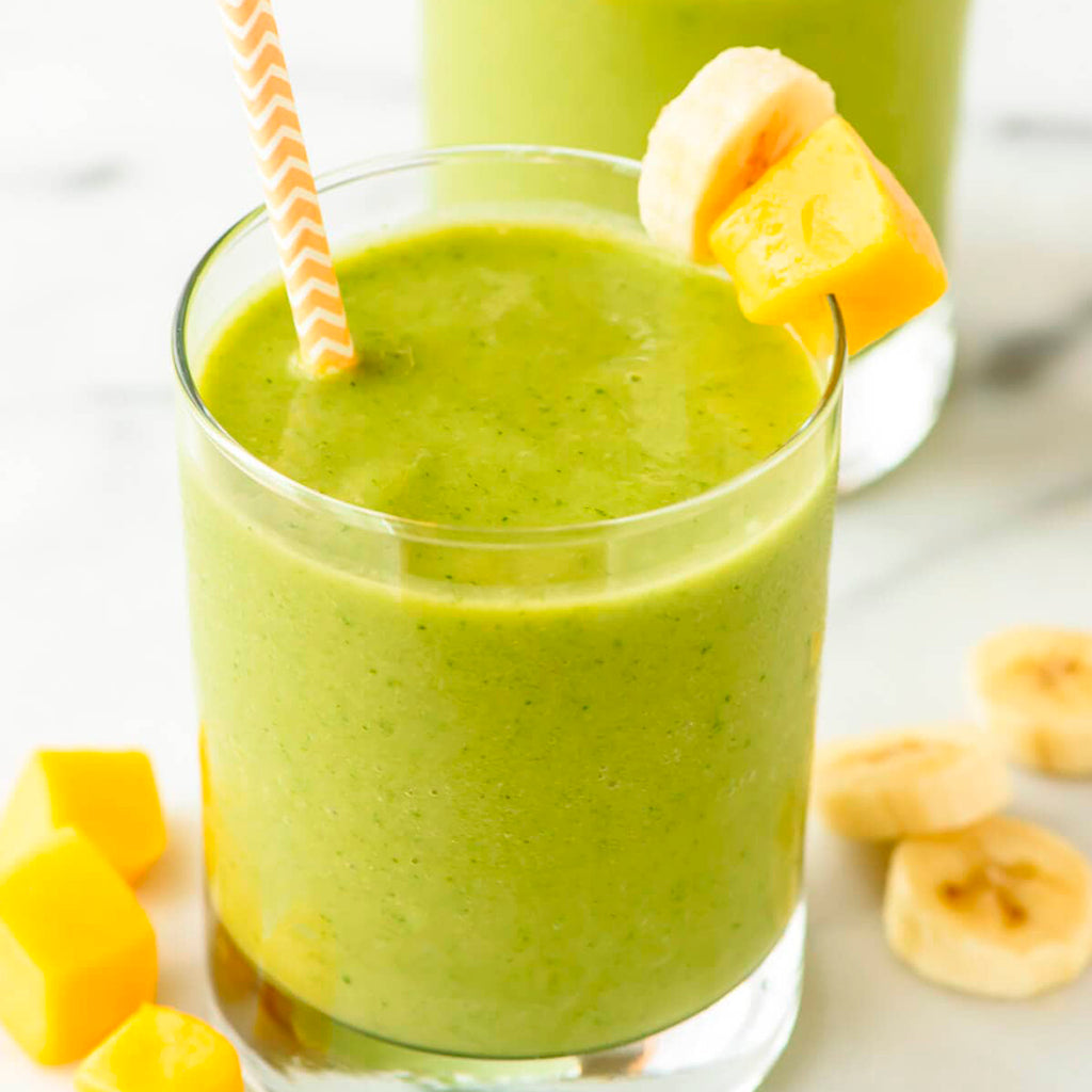SMOOTHIE VERDE CON UN TOQUE DE FRESH VANILLA.